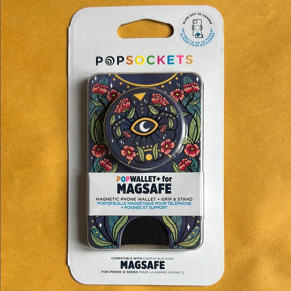 PopSockets PopWallet+ for MagSafe with Eye Design